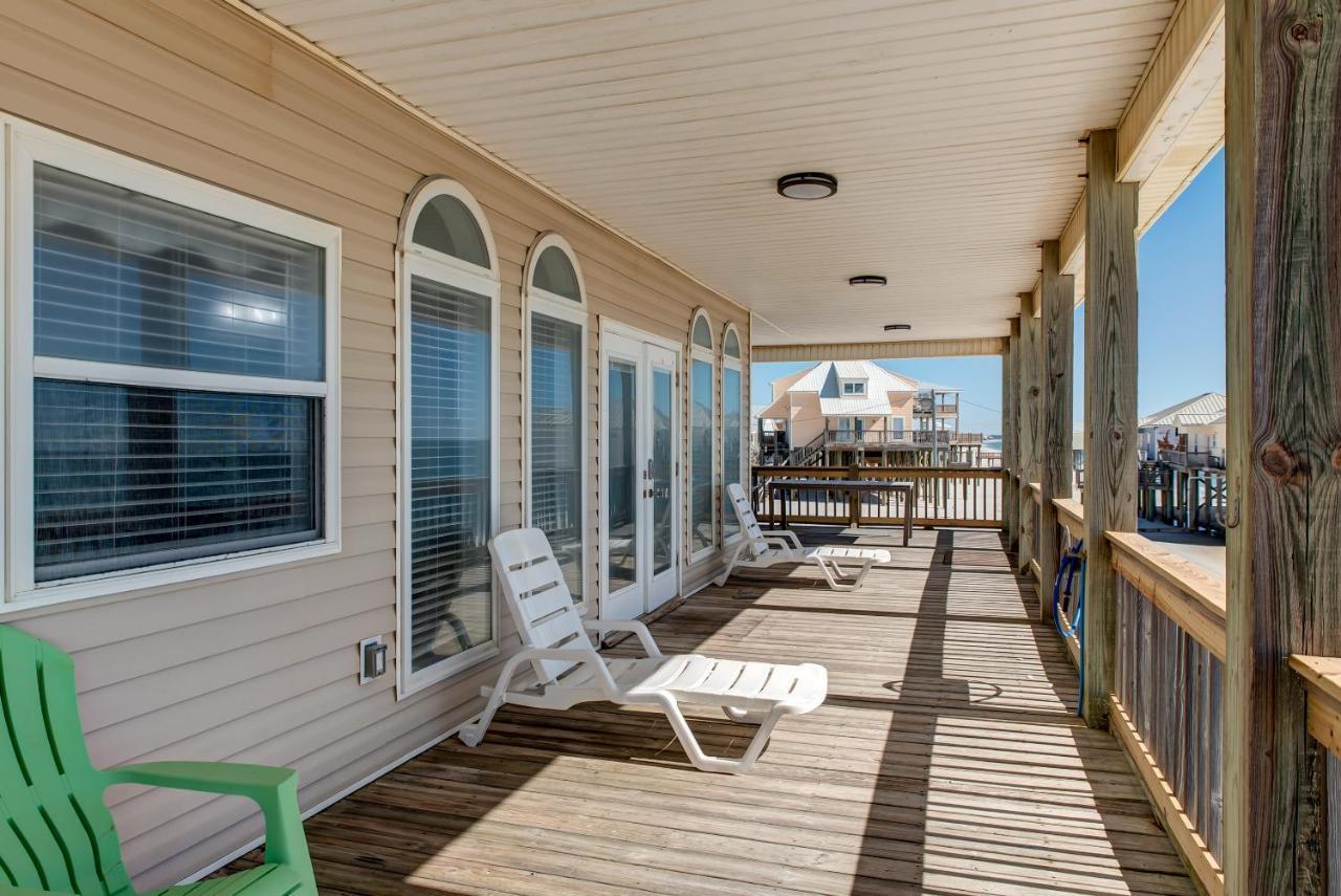 Marisol - Pet Friendly And Gulf Front! Enjoy The Large Deck With Amazing Views! Home Dauphin Island Exterior photo